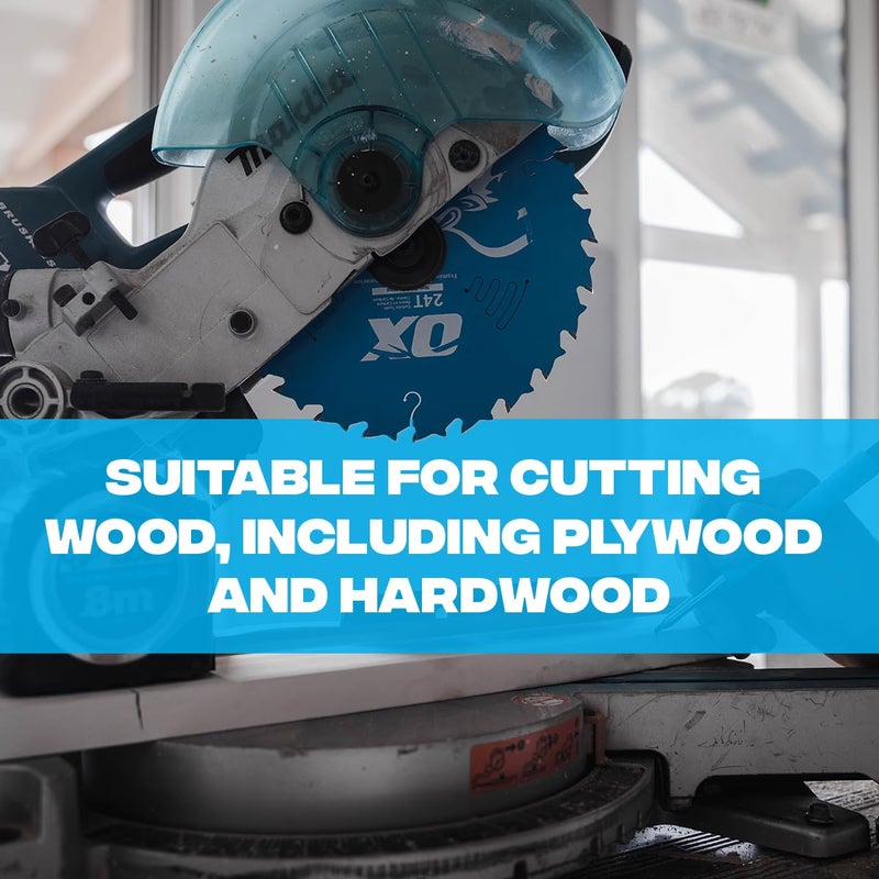 OX Pro 7 1/4 inch Circular Saw Blade for Wood Cutting - 24-Tooth Coated Saw Blade 10 Pack - Image 5